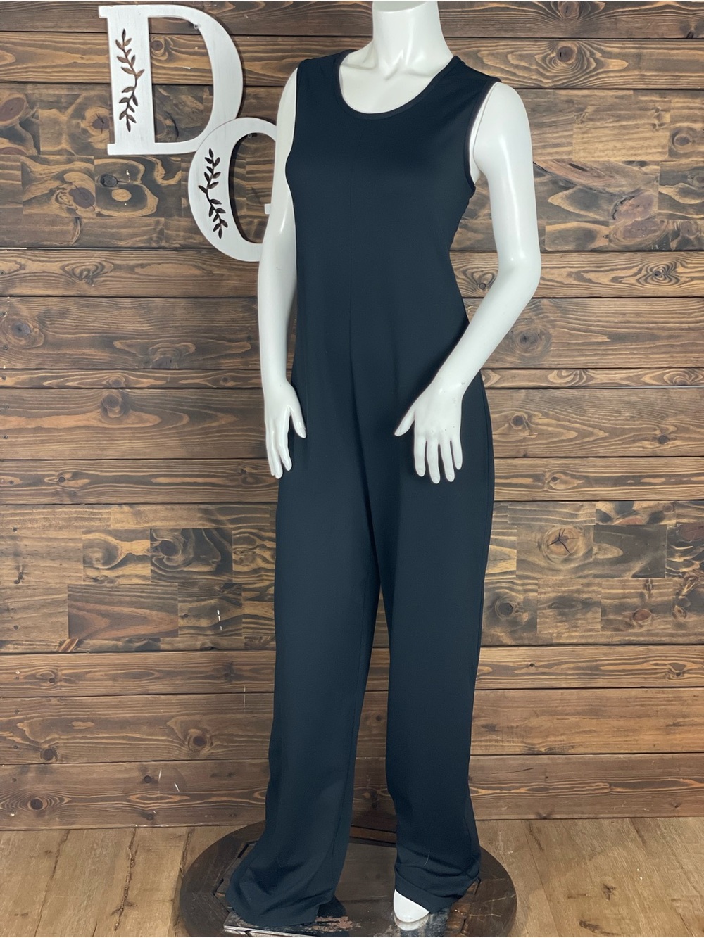 Paradox | Vintage Black Sleeveless Wide-Leg Jumpsuit Casual